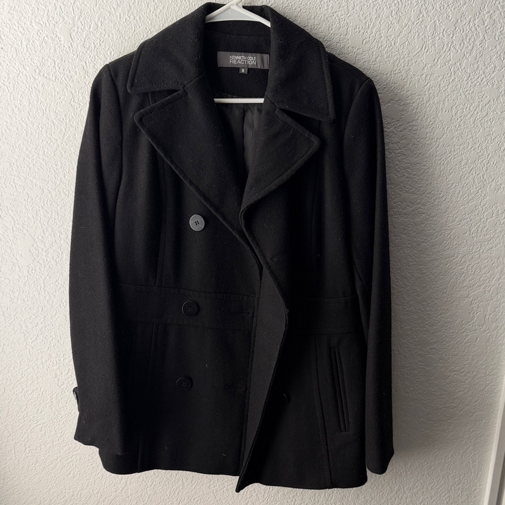 Kenneth Cole Reaction Black Pea Coat